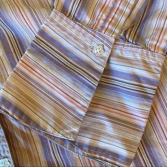 Johnny Cotton Pink & Blue Button Down Shirt - Picture 6 of 12